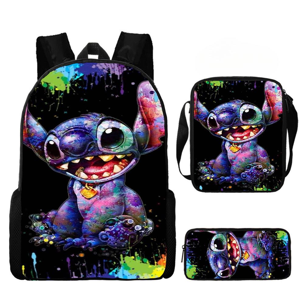 Stitch Backpack, Primary And Secondary School School Bag, Lunch Bag, Pencil Case. pencil bag