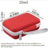 Khanka Storage Case for ANBERNIC RG34XX Handheld Game Console, RG 34XX, Whatsko Retro Game Console, Red (Case Only)