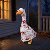 baizihuahu Porch Goose Blood Clothes, Halloween Costume Set, Scary Decorative Outfit for Garden Yard Balcony Courtyard, Spooky Celebration Party
