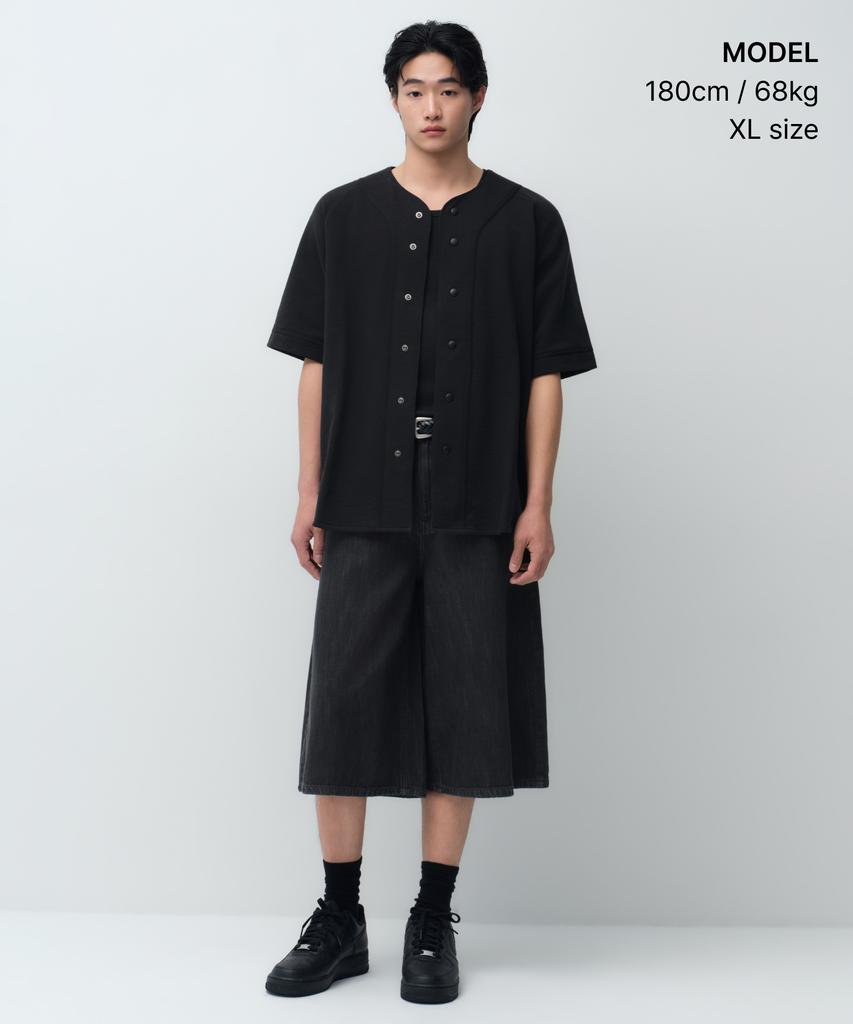 MUSINSA STANDARD Baseball Sweatshirt [Black]