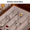 Vintage Wooden Jewelry Box Multi Layer Drawer Jewelry Storage Boxes Multifunctional Necklace Ring Earring Organizer Box