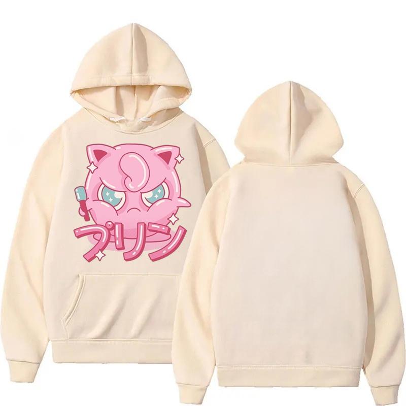Pokémon Cartoon Joint 2025 Autumn/Winter Men's Hoodie Loose Cute Jigglypuff Animation Printing Casual Trendy Cool Hooded Sweater