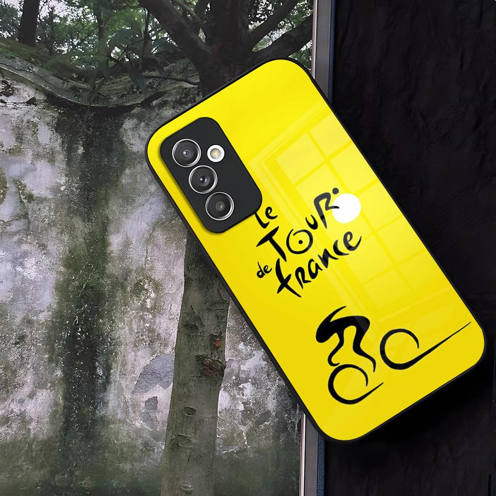 Bike Tour De France Phone Case Glass For Samsung Galaxy S24 S25 S22 S20 S23 S21 Ultra Fe Plus A16 A34 A54 A24 A52 A53 Coque