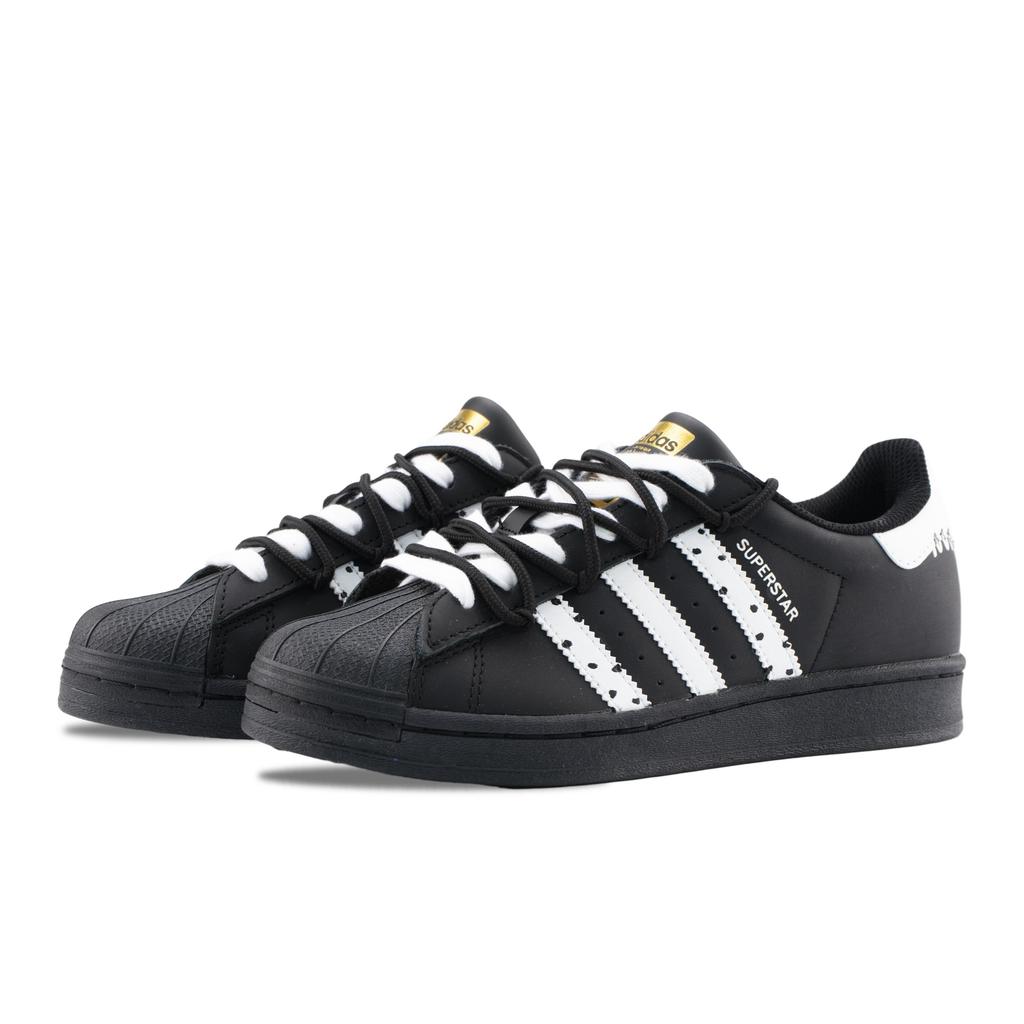 adidas Originals Superstar 2 Oreo Abrasion Resistant Low Top Skateboard Shoes Unisex Black White EF5398(Team1303-)