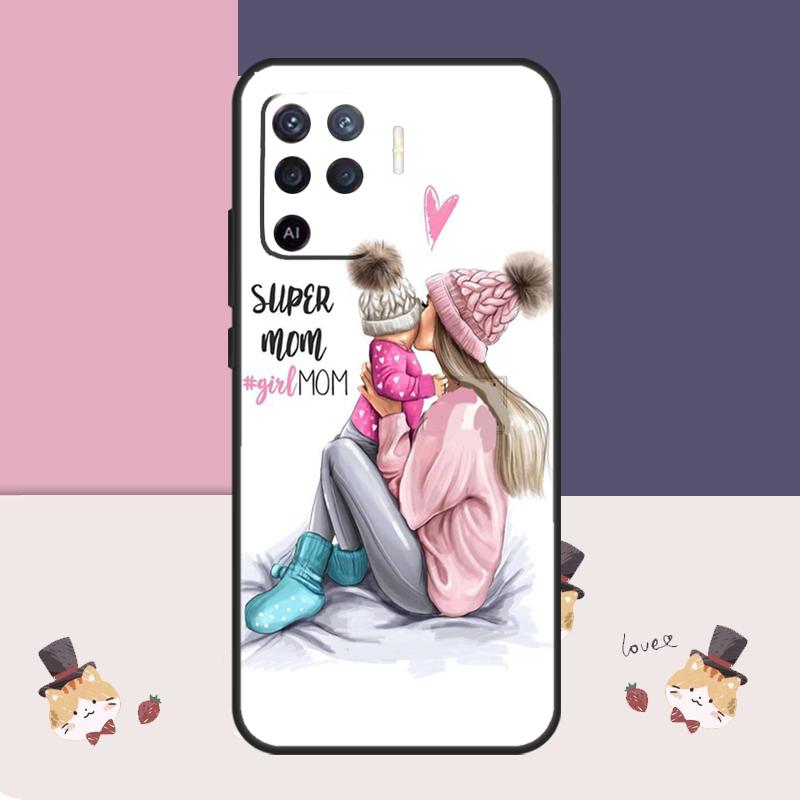 Baby Mom Daughter Girl Son Dad Case For Oppo A60 A40 A80 A5 Pro A15 A16 A17 A57 A77 A94 A74 A54 A76 A96 A18 A38 A58 A78 A98