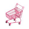 Mini Shopping Cart Basket Cute Dollhouse Furniture Girl Gift Role Play Toy Multipurpose Desktop