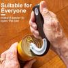 Easy Open Ring Pull Can Opener J Hook Cans Opener Pull Tab  No-Slip Rubber Grip Tin Bottle Tool for Seniors, Children, Weak Hand