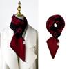 New knitted small scarf women's wool scarf autumn and winter small ears letter camellia narrow scarf