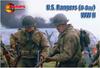 Mars Figures US Army Ranger Unit 8 Poses 15 Figures Plastic Model ORM32036 Molded Color 1/32 D-Day