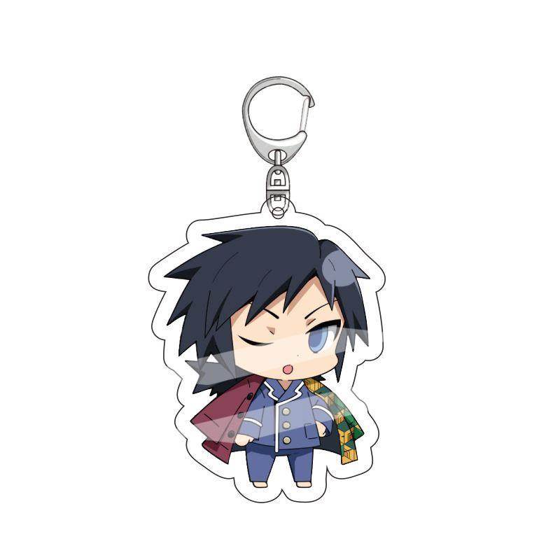 Anime Demon Slayer Acrylic Keychain Tanjiro Kamado Nezuko Zenitsu Inosuke Hashira Pendant Cosplay Perfect Gift for Fans Collection