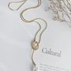 Autumn and winter retro pearl necklace women's 2026 new long sweater chain temperament high-end light luxury sweater accessories