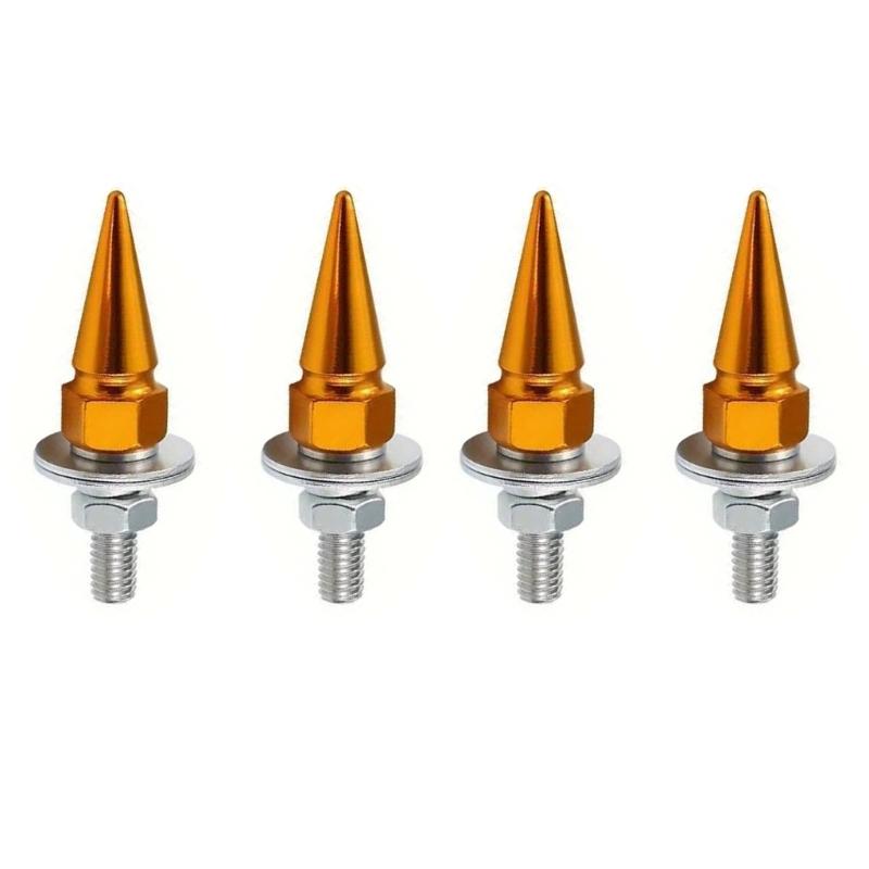 Set Of 4 M6 License Plate Fasteners Bolts Rustproof Aluminium Alloy Antirust Fit for Car Enthusiasts Secure Installation