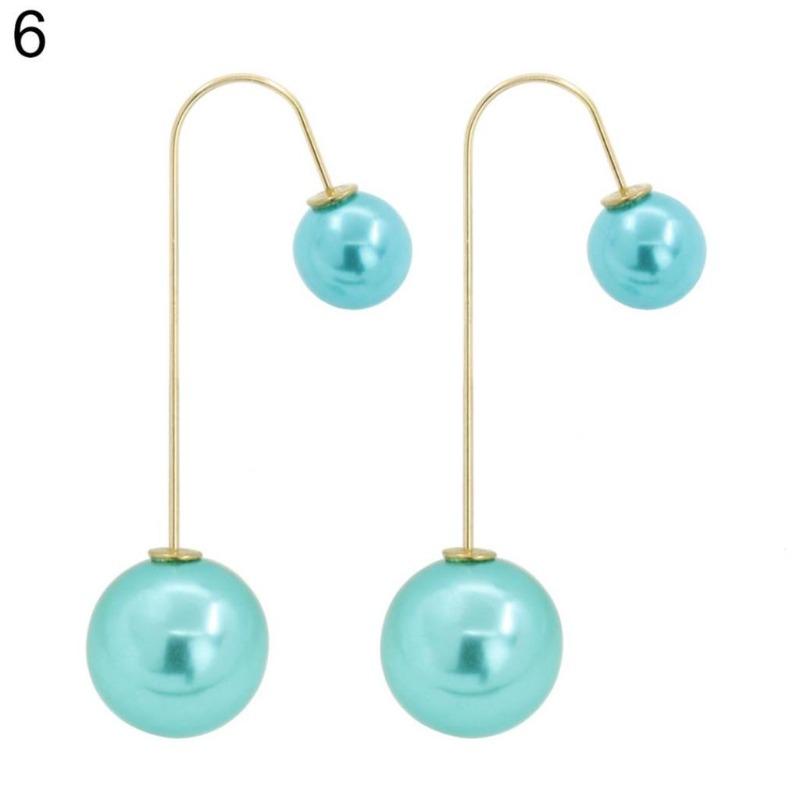 Women's Earrings Made of Metal Alloy with Artificial Pearls