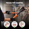 Copper Tube Fittings Crimping Tool with V12/15/18/22/28 Jaws 360° Rotate