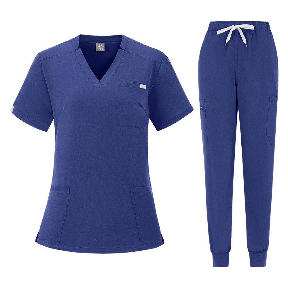 Women's Short Sleeve Dental Clinic & Beauty Salon Nurse Uniform