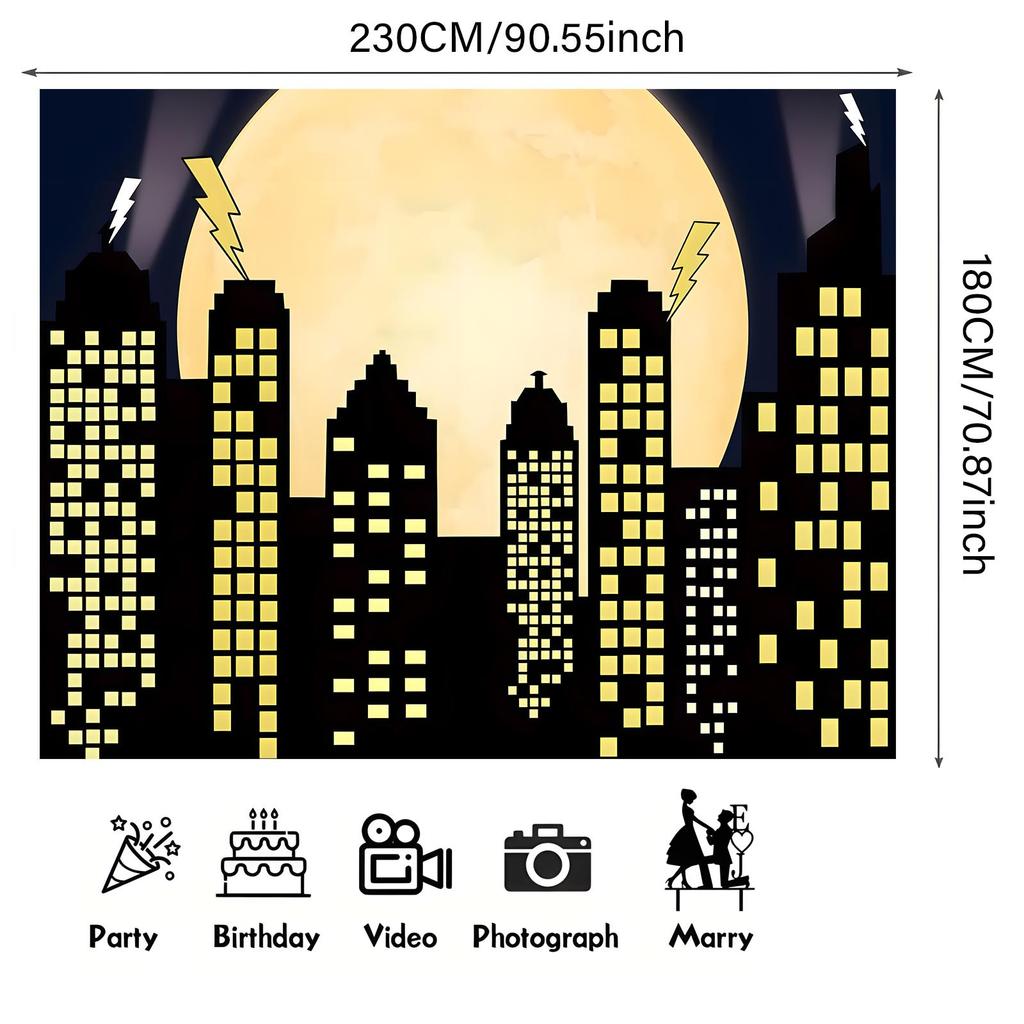 Single-panel background banner, birthday celebration and anniversary event. Suitable for indoor and outdoor use.