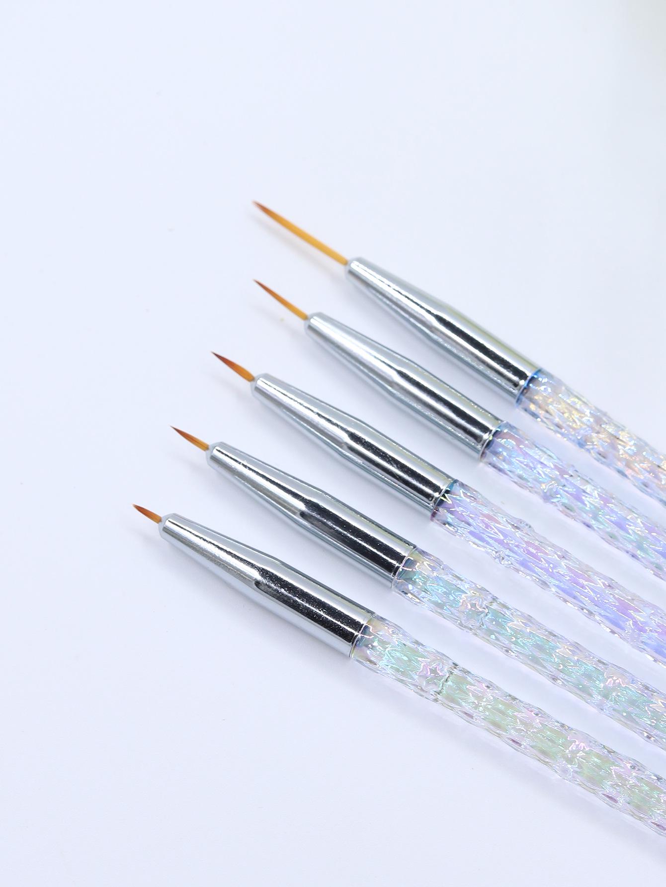 

Nail Art Liner Pen Set with Crystal Penholder for Carving, Color Painting, and Floral Designs