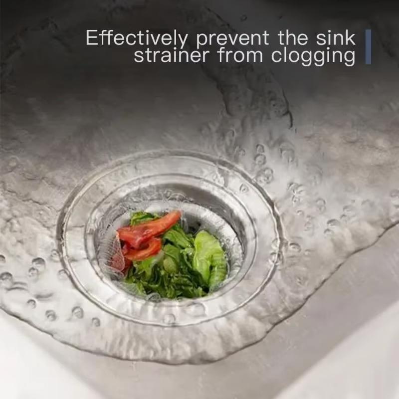 100-300Pcs Disposable Sink Filter Mesh Bags Polyester Material Kitchen Cleanning No Dirty Hand Strainer Household Food Residue