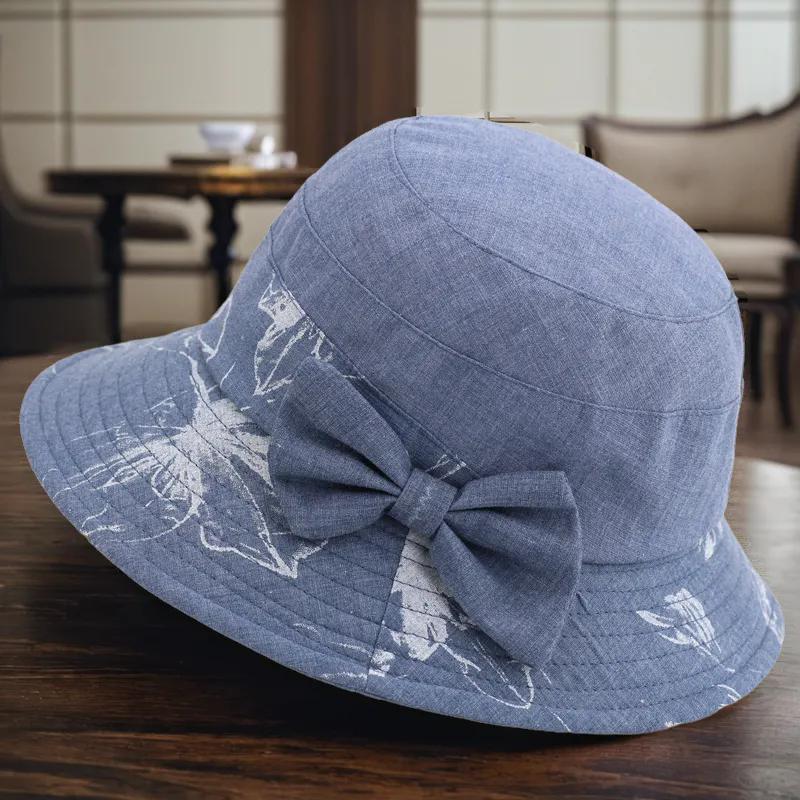 WTEMPO Bow Foldable Sunscreen Cloth Hats Women's Spring Summer Female Wide Brim Holiday Travel Beach Breathable Sun Hats