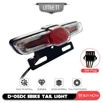 36v48v 3-in-1 Led Rear Light Taillight High Brightness Turn Signal Lamp Warning Light Electric
