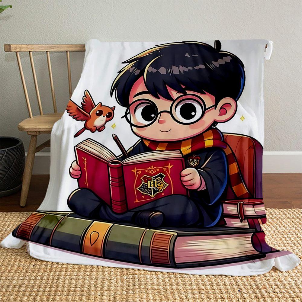 1pc Hogwarts Harry Potter Outdoor Flannel Throw Blanket All Season Soft Warmth,Home Decor 1031200