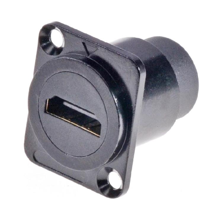 Double Channel Digital Platform Notch Port Panel Mount Link for Undamaged Sound Video Transmission чёрный