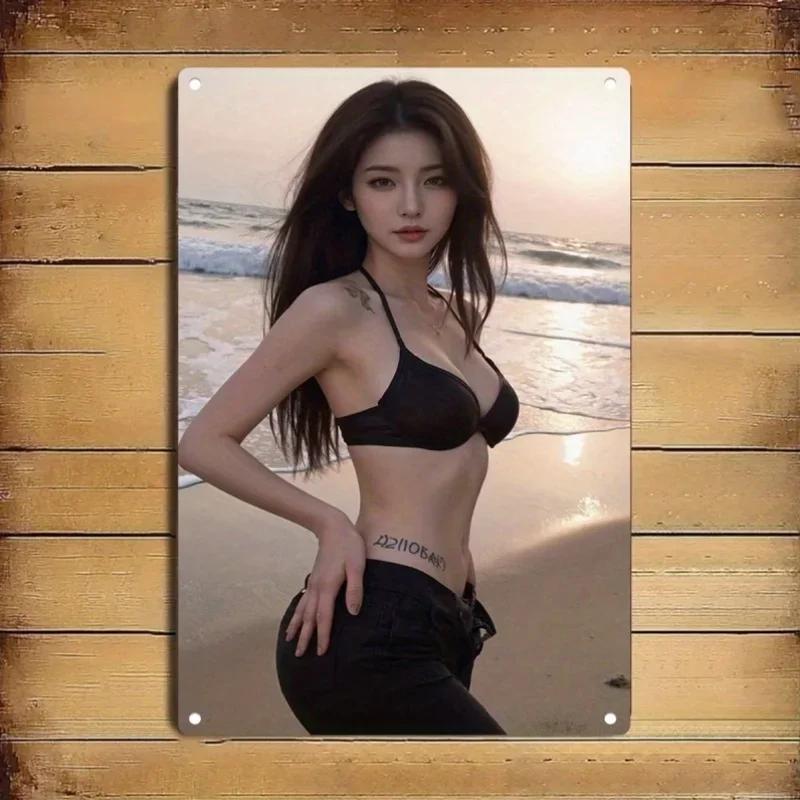 Retro Metal Advertising Sign Rustic Home Decor Wall Art Poster Waterproof Durable 2D
