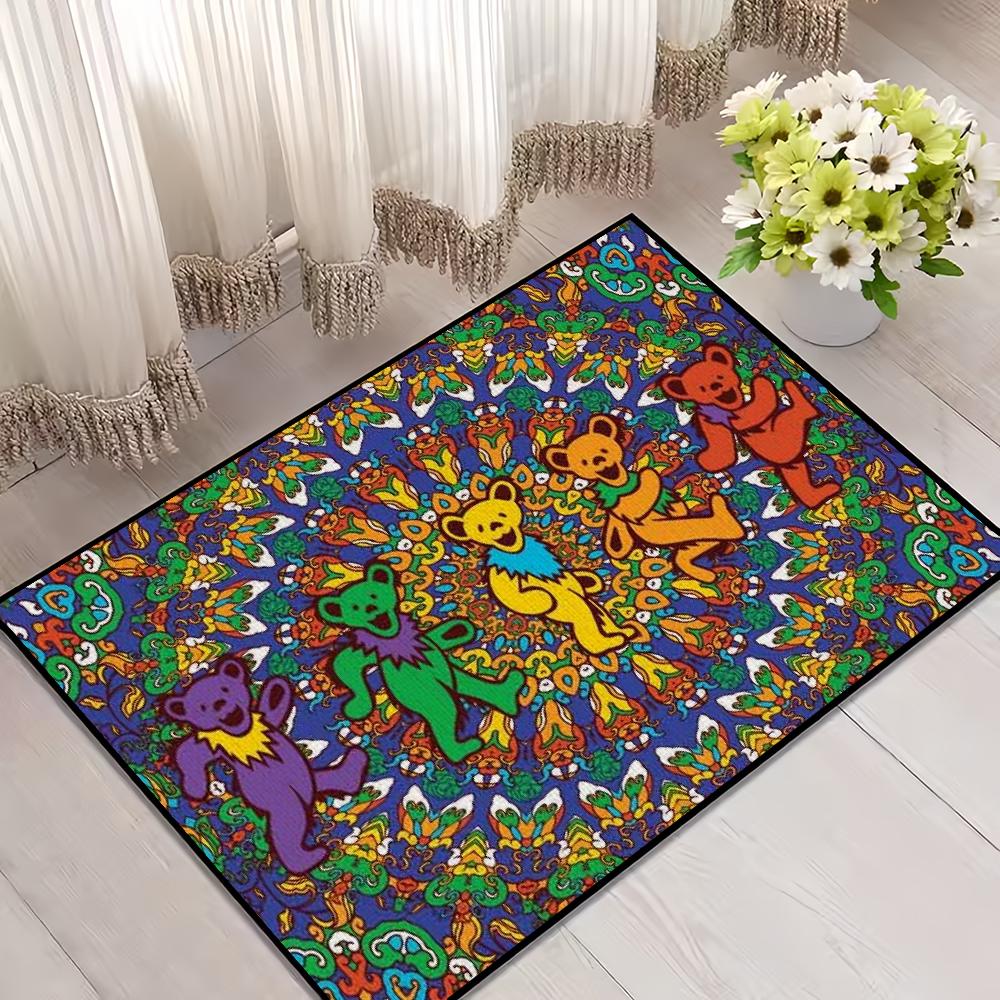 

Band G-Grateful Cool D-Dead small carpet For House Bedroom Decoration Kitchen Bath Super Absorbent Rug Carpet Foot Non-slip SJR40x60CM