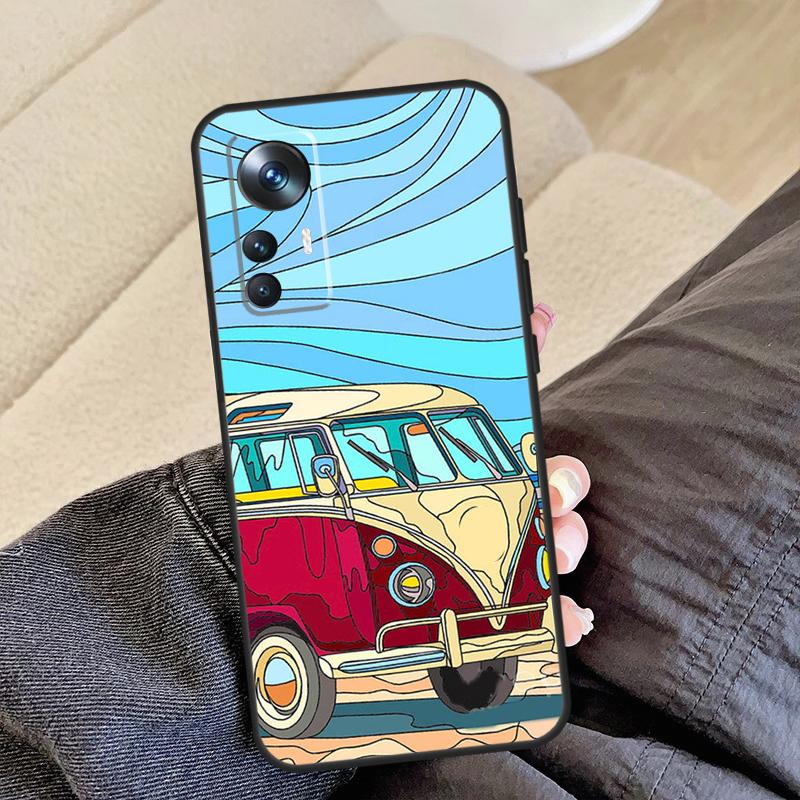 Combi Van Surf Case For POCO F5 X5 X3 Pro F4 X4 F3 C65 Cover For Xiaomi 13T Pro 11T 12T 14 12 13 Lite 12X