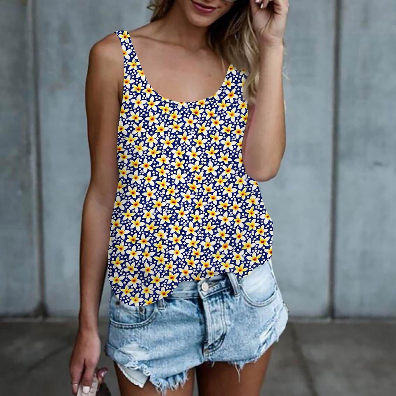 

Женская майка, нарядные повседневные рубашки, летние свободные майки, милая модная одежда, блузки без рукавов XL синий
