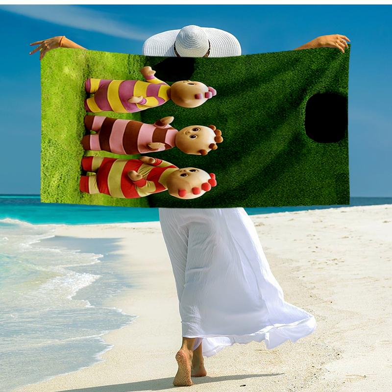 Ultra-Soft Beach Towel with In the Night Garden Theme,Ideal for Pool - Camping, Diving - Perfect Travel Essential, Vibrant Beach Towel.