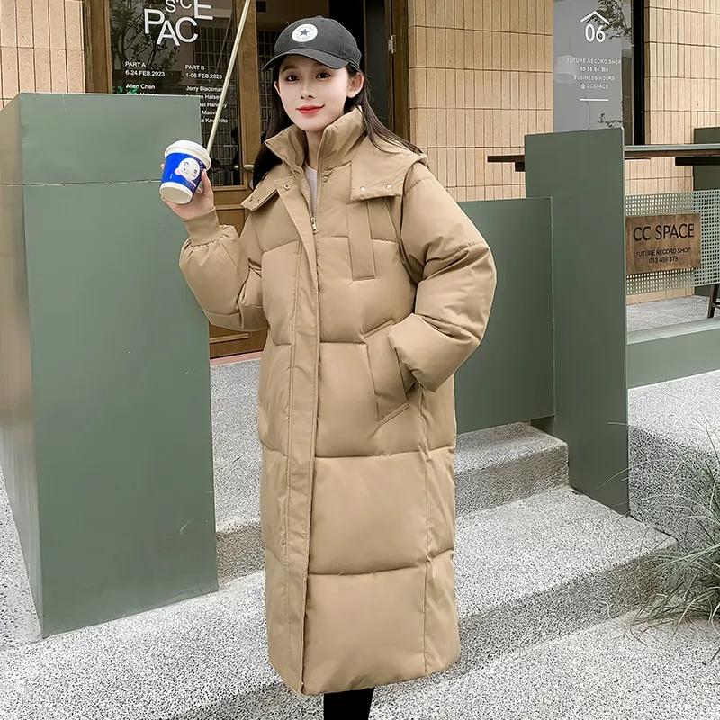 Women's Winter Parka Coat Korean Version Fashion Loose Lady Outerwear Elegant Versatile Hooded Ladies Down Cotton Jacket