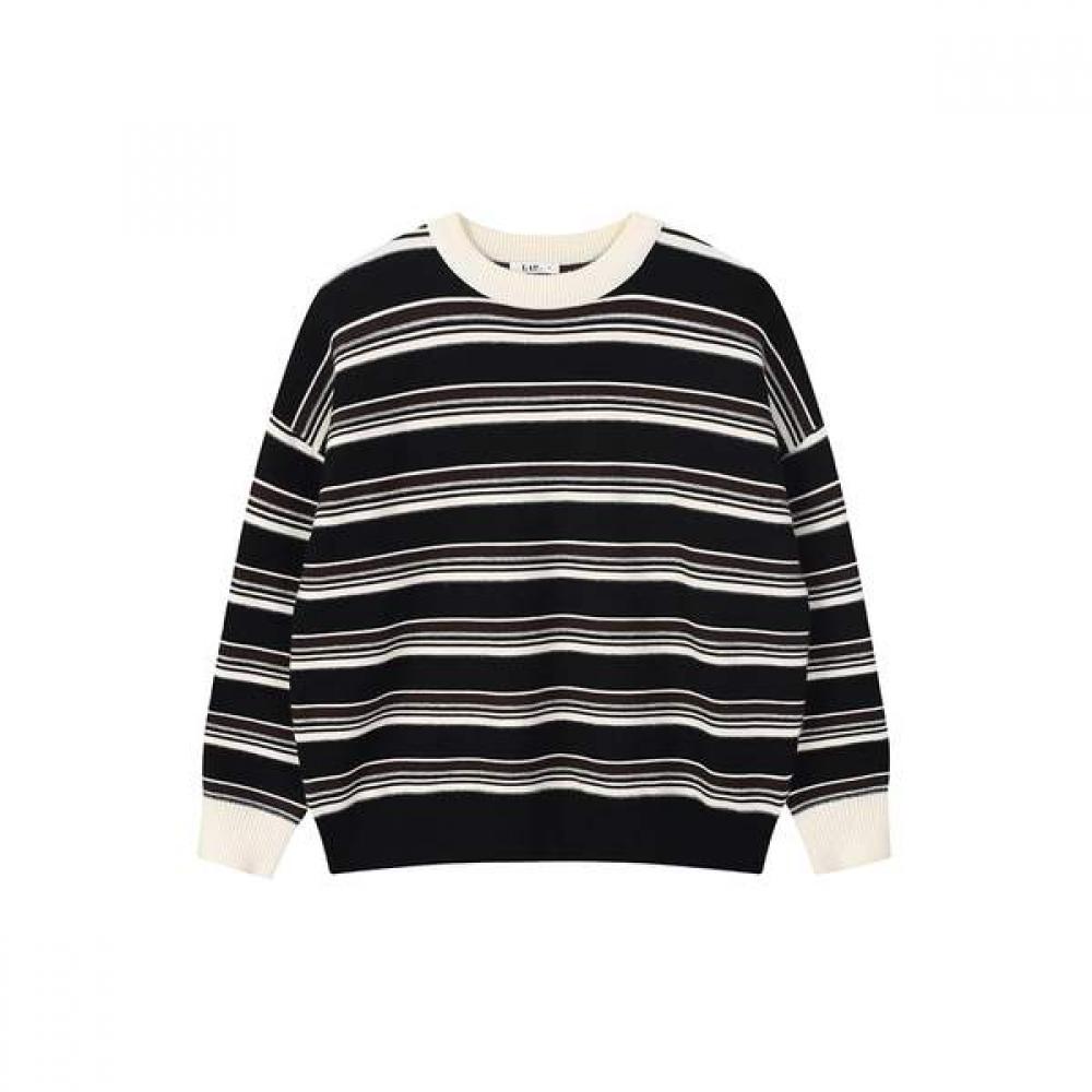 Lap Multi Stripe Oversized Knit As1kh223 BK (black)/FF