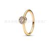 Elegant Copper S925 Heart Skull Ring Featuring Modern Geometric Design For Women