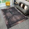 Tapis de dessin animé terrain de basket intérieur antidérapant créatif paillasson tapis de sol accessoires de chambre décoration accessoires décor extérieur tapis