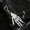 Dunkles Punk Totenkopf Hand Rock Schlüsselanhänger Anhänger Trendiger Nischen Taschenanhänger Subkultur Metall Schlüsselanhänger Taschenanhänger Geschenk