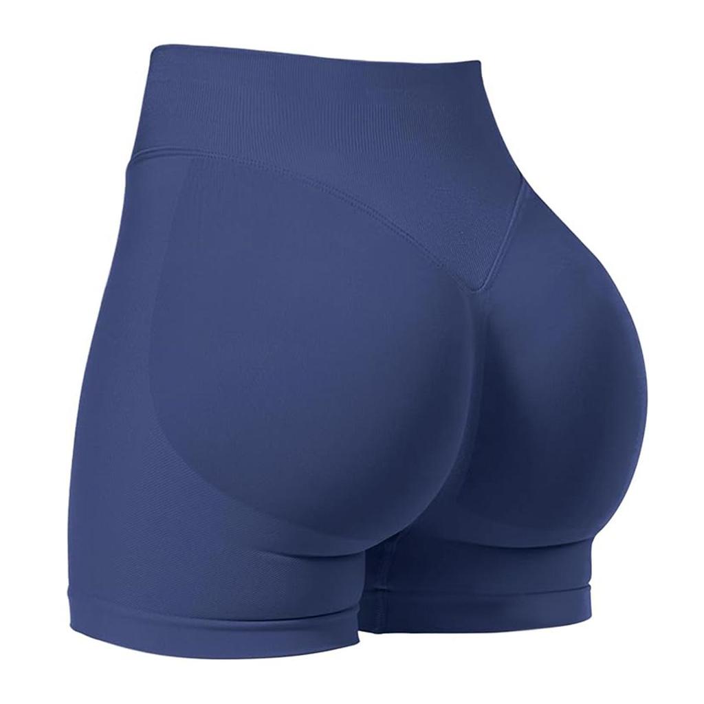 Women's Seamless Yoga Shorts: Butt-Lifting, Three-Section Waist Fitness Pants