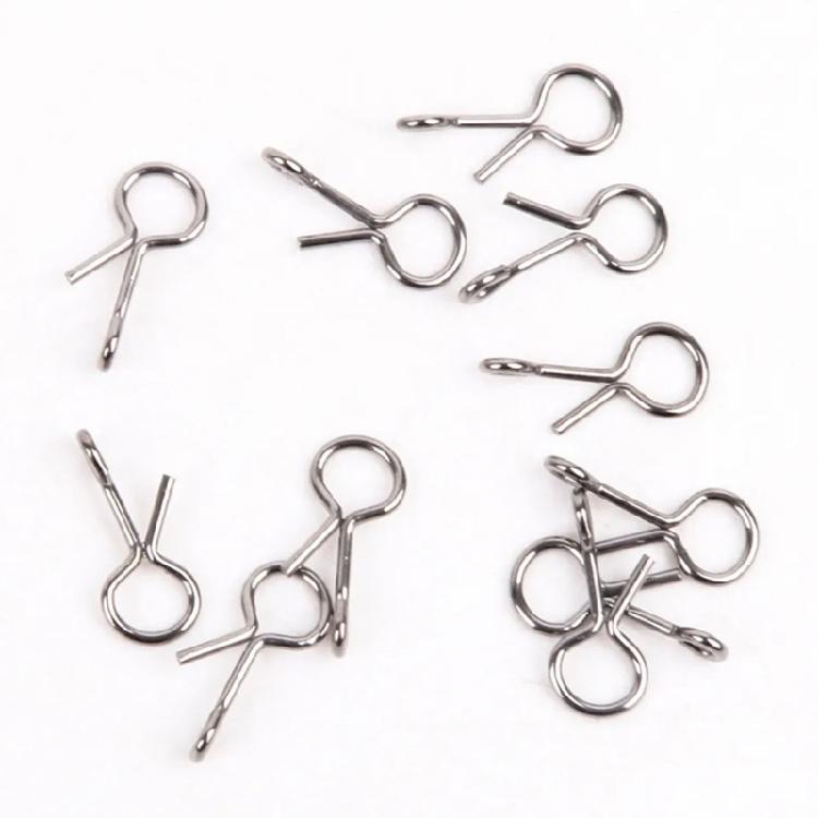 Quick Change Lure Clip for Hook Lures Fly Fishing Snap Stainless Fishing Connector Lure Change Clip