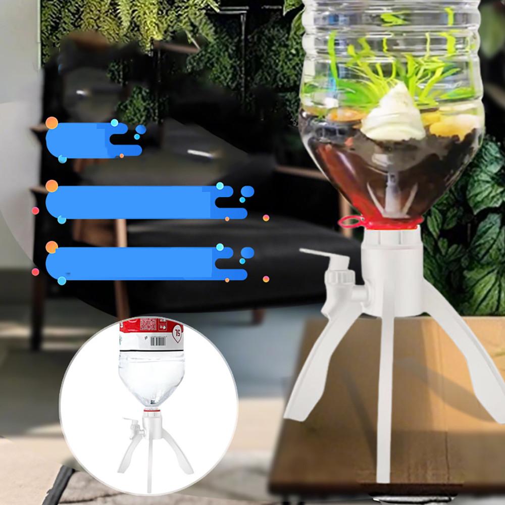 Upside Down Water Bottle Holder Inverted Drinking Rack Spout Stand Home Office Space Saving Storage Organizer