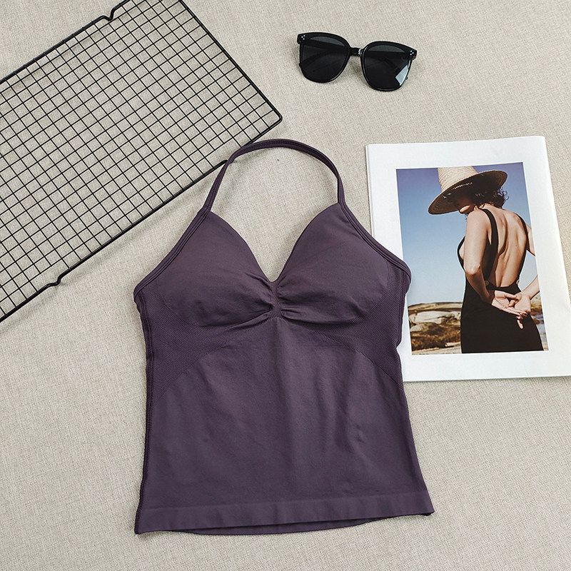 Butt-Lifting Shorts Impact New Product! Peach Butt Fitness Bra Yoga Set Halter Neck Beautiful Back Sports Tank Top for Women