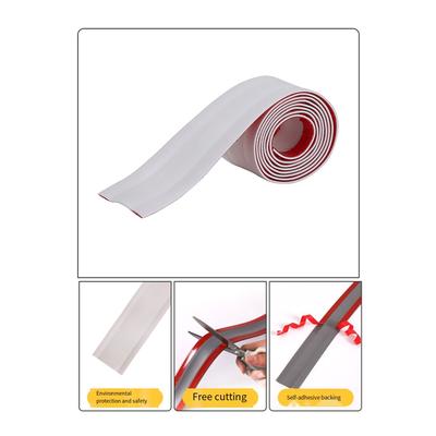 A95I-PVC Surface Mounted Self-Adhesive Cable Tray Ground Anti Stepping Cover Decorative Surface Exposed Wire Conduit