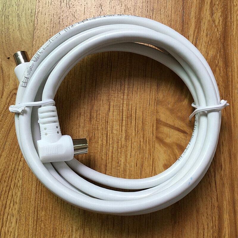 1Pc Antenna Aerial Lead Cable Male to Male White RF single Coax Cable TV RF cable 1m 1.5m 2m RCA Coaxial