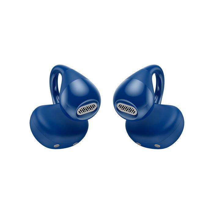 SPC Boost Clip – Open-Ear-Wireless-Kopfhörer mit Clip, ENC, 26 Stunden Akkulaufzeit, Bluetooth, Fast Pair, IPX5, Touch-Bedienung, Blau
