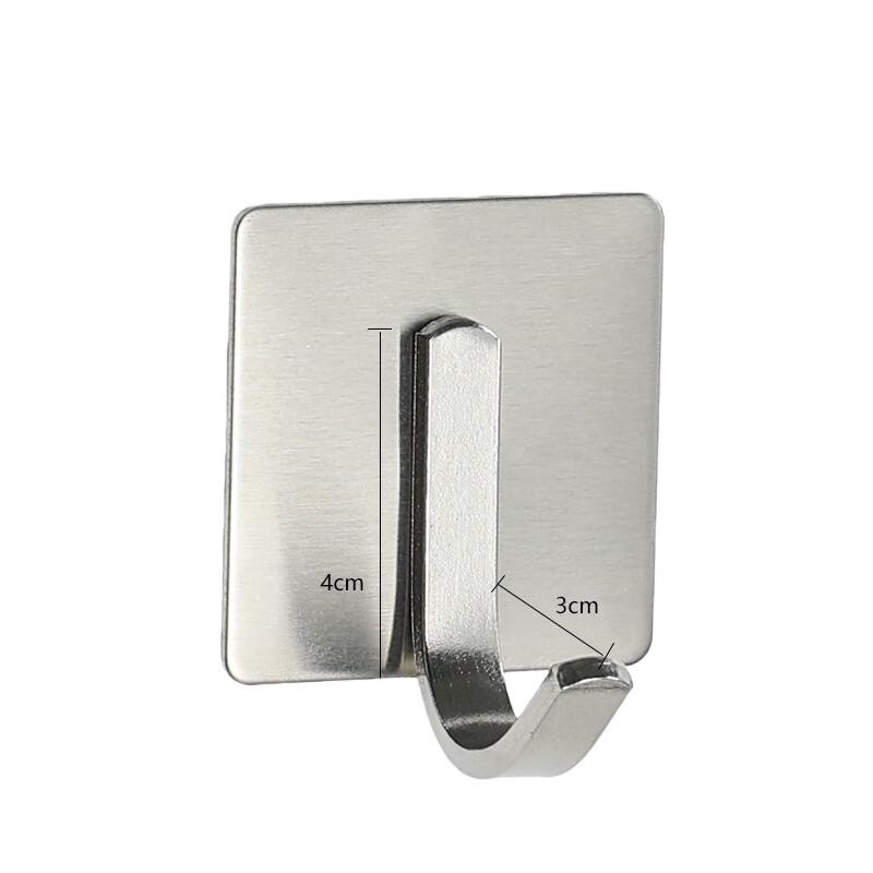 Feng Zhi 304 Stainless Steel Adhesive Coat Hooks (5-Pack)