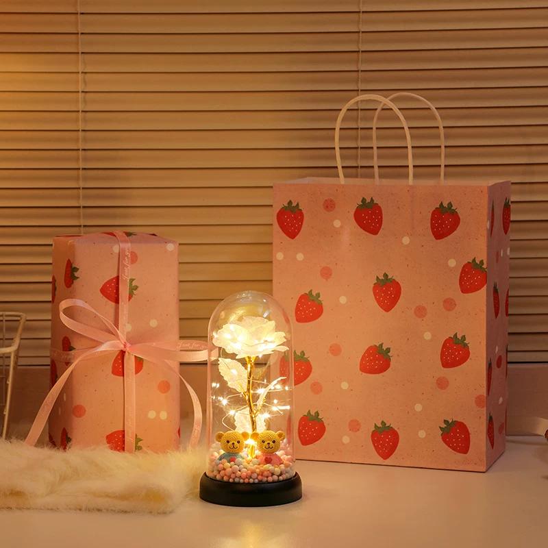 Eternal Bouquet Rose Night Light Ornament Bedroom Decoration Birthday Gift Girls Girls Children Senior Sense Qixi Festival
