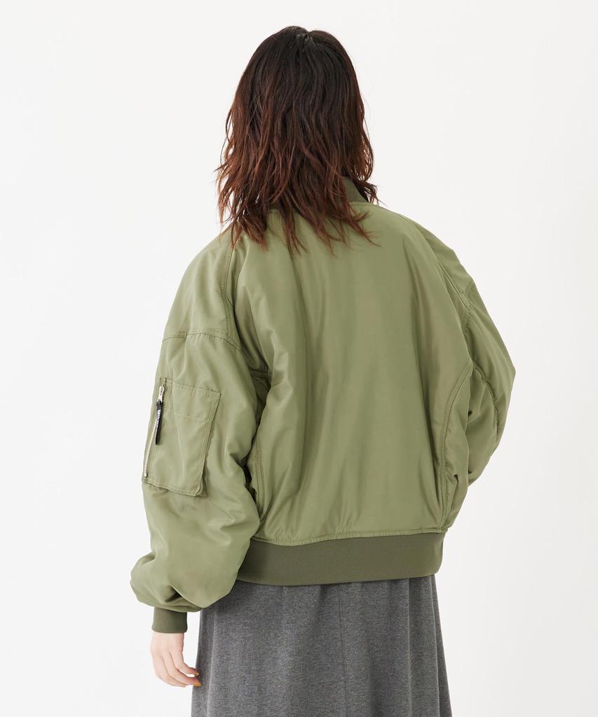 Milkfed Wende Fliegerjacke Olive für Damen MA-1,