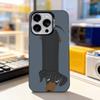 Cute Dachshund Funny For iPhone 17,16,15,14,13,12,11,Pro,Max,Plus,E,Air,Mini Anti Fall Black Matte Hard Bumper Phone Case