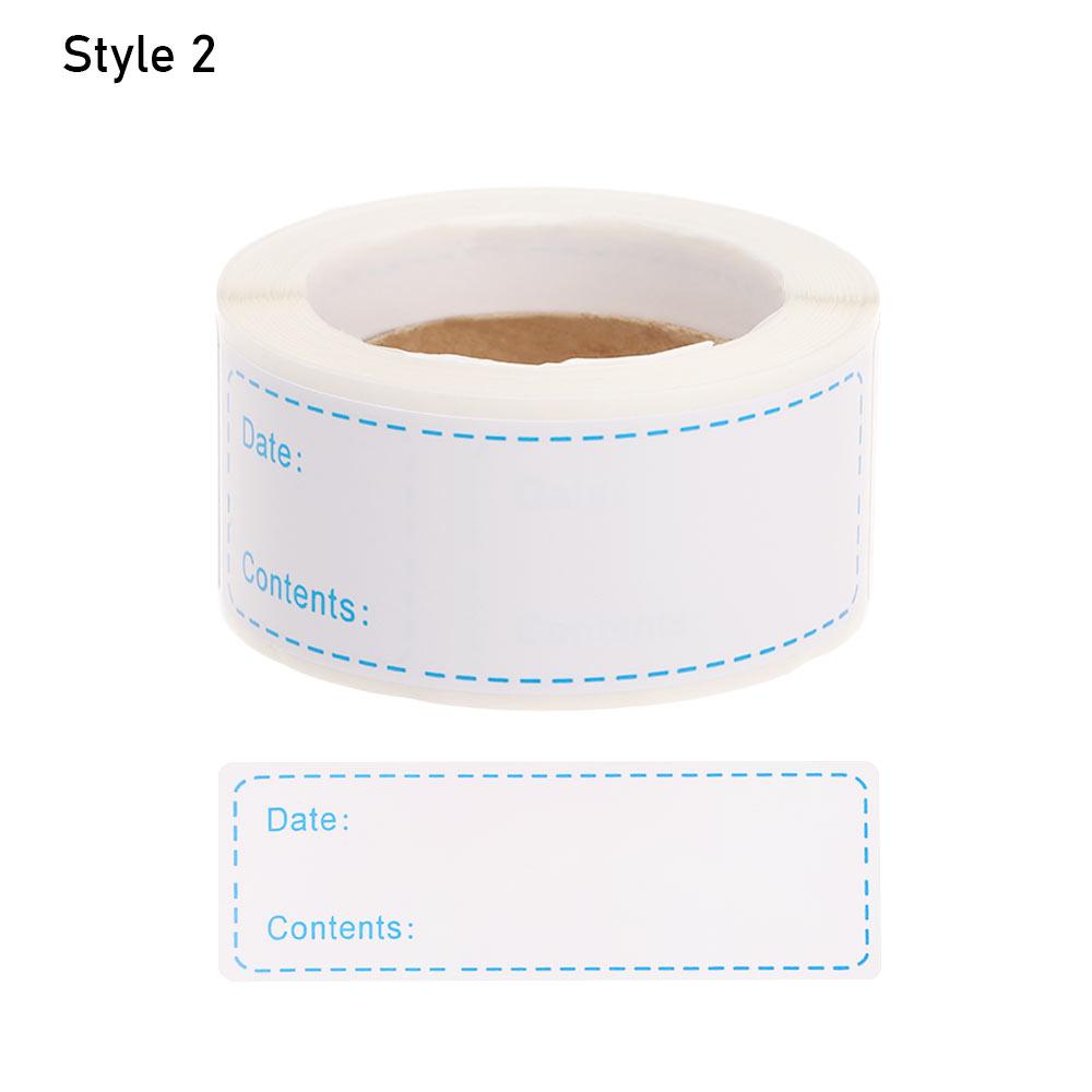 

Waterproof Freezer Container Jar Food Storage Label Mark Self Adhesive Stickers 2