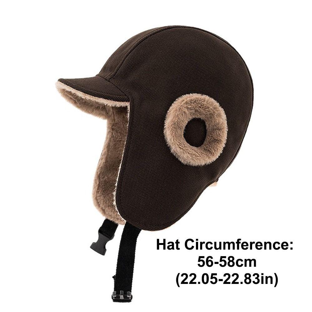 Ear Protection Bomber Hat Plush Ski Earflap Bonnet Fashion Lei Feng Hat  for Men Women