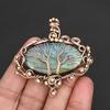 Handmade Tree of Life Pendant Labradorite Gemstone Necklace Copper Wire Wrapped Jewelry Unique Spiritual Gift for Women